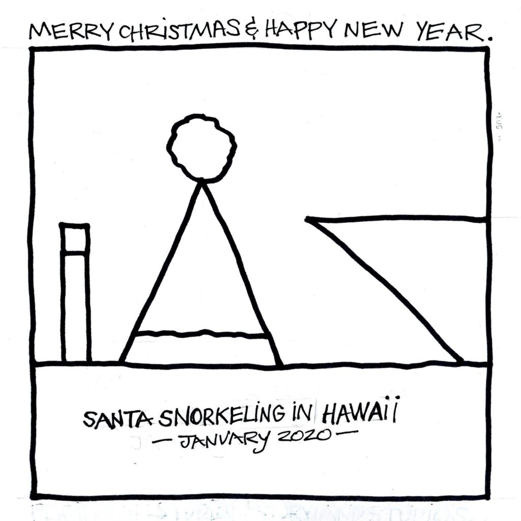 Holiday card created by Bruce Mayo